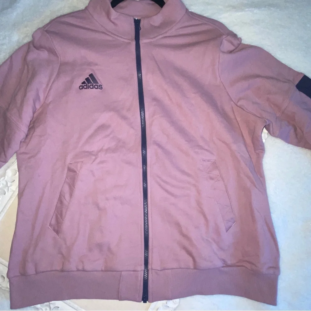 adidas Pink Jacket with Black Accents - Picture 2 of 4